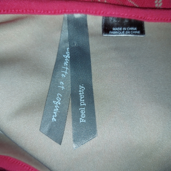 Penningtons Sheer Lace Mesh Pink Sleeveless Dress - Picture 9 of 10